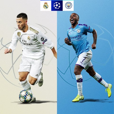 Cap dau tam diem vong 1/8 Champions League 2019/20: Real Madrid vs Man City
