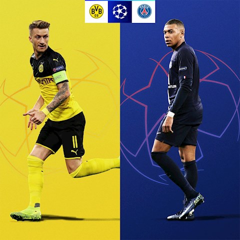 Dortmund vs PSG vong 1/8 Champions League 2019/20