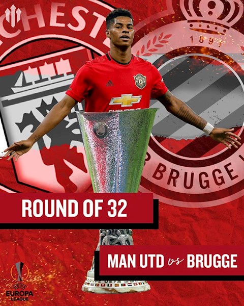 MU vs Club Brugge vong 1/16 Europa League 2019/20