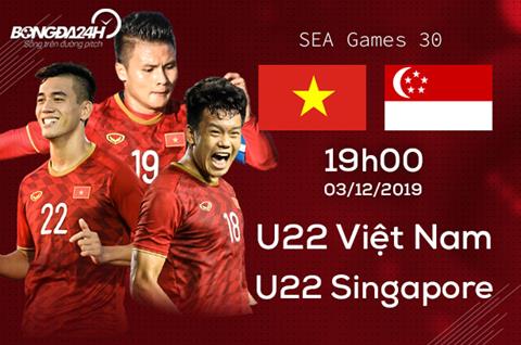 Nhận định U22 Việt Nam vs U22 Singapore (19h00 ngày 3/12): 3 điểm bắt buộc