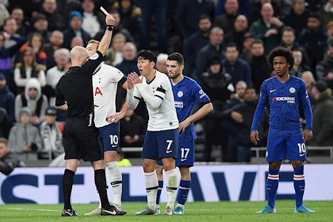Tottenham 2-0 Chelsea Mourinho và Lampard đấu đá thẻ đỏ của Son hình ảnh