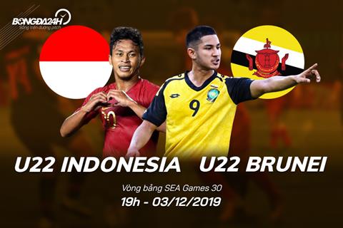 Video tổng hợp: U22 Indonesia 8-0 U22 Brunei (SEA Games 30)