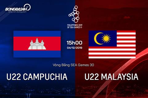 Trực tiếp bóng đá U22 Campuchia vs U22 Malaysia SEA Games 30 hình ảnh