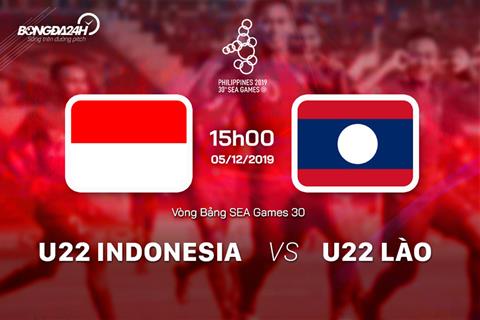 U22 Indonesia 4-0 U22 Lào (KT): Thắng đậm để vào bán kết với ngôi nhì bảng B indonesia vs lào seagame 30