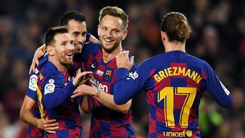 Leo Messi của Barca chia sẻ về La Liga và Champions League hình ảnh