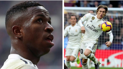Mắc lỗi dẫn đến bàn thua, Vinicius bị đàn anh Modric mắng sấp mặt