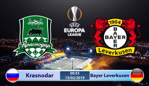 Krasnodar vs Leverkusen 0h55 ngày 152 (Europa League 201819) hình ảnh