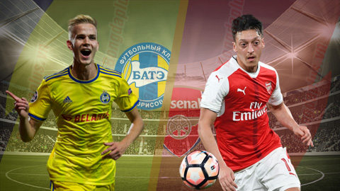BATE Borisov 1-0 Arsenal: Thất bại toàn diện của Pháo thủ trên đất khách