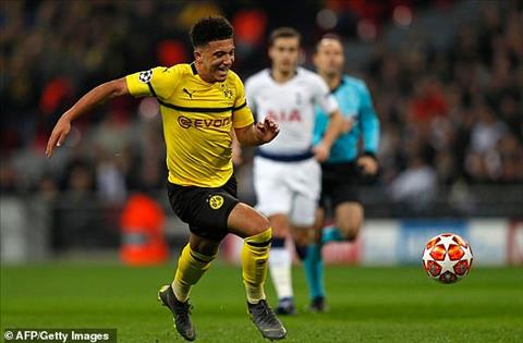 Jadon Sancho noi ve tran thua Tottenham