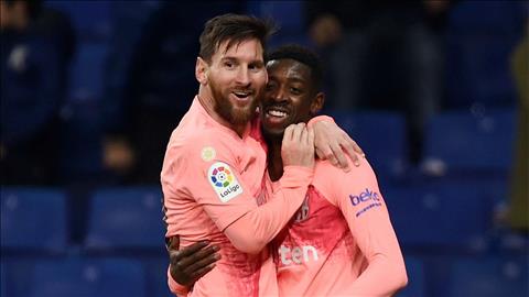 Ousmane Dembele khen ngợi Lionel Messi hình ảnh
