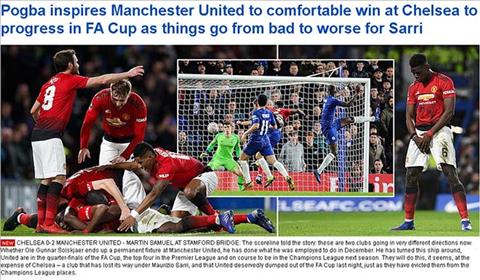 Dư âm Chelsea 0-2 MU: Báo Anh khen Pogba, không quên ca ngợi Herrera