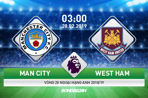 Nhận định Man City vs West Ham (03h00 ngày 28/2): Ngày về giông bão của Pellegrini