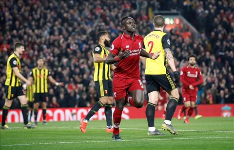 Liverpool vs Watford Mane ghi ban