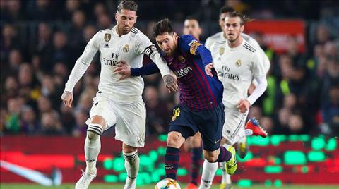 Lionel Messi du bi trong tran El Clasico tai ban ket Cup nha vua Tay Ban Nha 2018-19.
