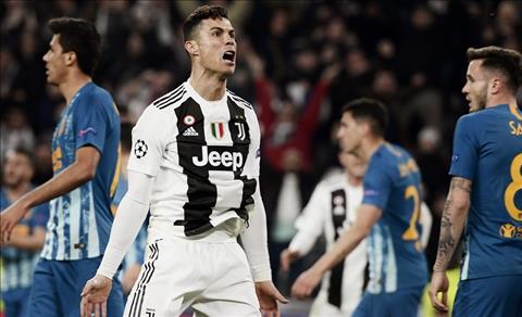 Juventus vs Atletico Ronaldo toa sang