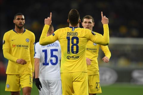 Giroud len tieng ve cu hat-trick vao luoi Dynamo Kyiv