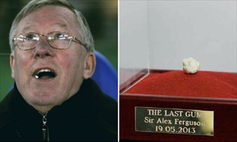 Bã kẹo cao su của Sir Alex Ferguson được bán với giá cao hình ảnh