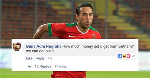 CĐV Indonesia tấn công trang facebook FIFA sau vụ Ezra Walian hình ảnh