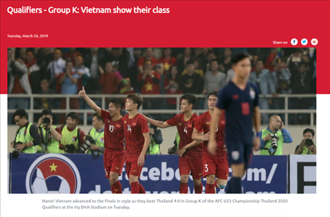 Truyền thông châu Á ngợi ca U23 Việt Nam sau trận thắng Thái Lan hình ảnh