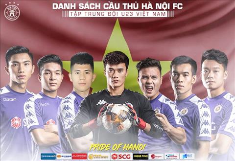 Danh sach tap trung U22 Viet Nam du vong loai U23 chau A 2020 co 7 cau thu thuoc bien che Ha Noi FC.