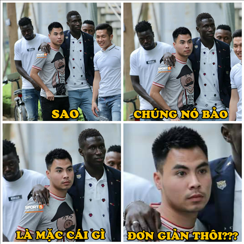 Mặc trang phục đi ăn cưới không giống ai, tiền vệ Đức Huy lý giải cực lầy