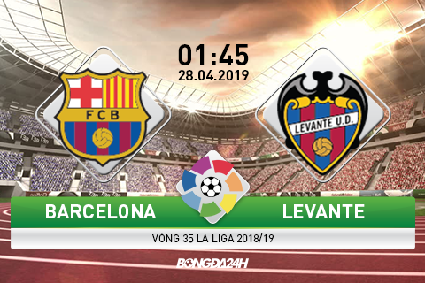 Nhận định Barca vs Levante 1h45 ngày 28/4 (La Liga 2018/19)