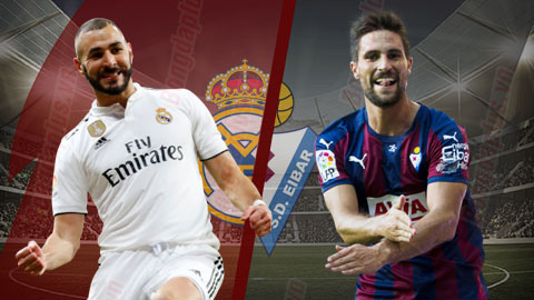 Kết quả Real Madrid vs Eibar trận đấu vòng 31 La Liga 2018/19