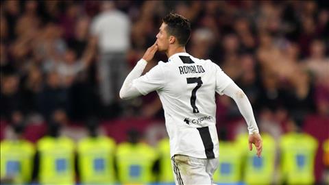 Cristiano Ronaldo ghi bàn vào lưới Torino vòng 35 Serie A hình ảnh