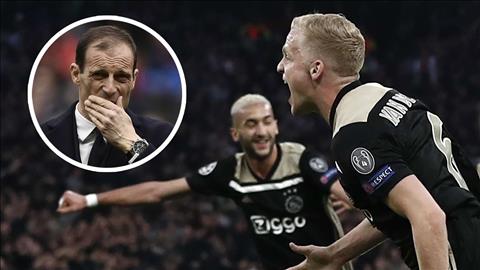 HLV Juventus Ajax gặp may mắn ở Champions League mùa này hình ảnh