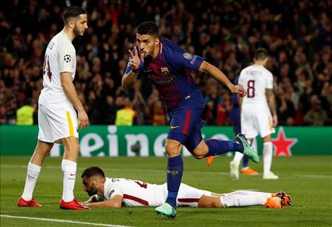 Barcelona vs AS Roma o tu ket mua giai 2017/18