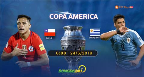 Xem trực tiếp Chile vs Uruguay lượt trận thứ 3 bảng C Copa America ở đâu ? chile vs