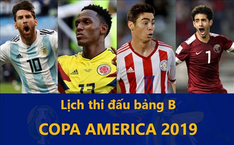 Lịch thi đấu bảng B Copa Ameria 2019 - LTĐ vô địch bóng đá Nam Mỹ hình ảnh