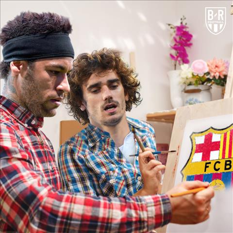Ảnh chế Neymar và Griezmann rủ nhau bỏ tập để sang Barca hình ảnh