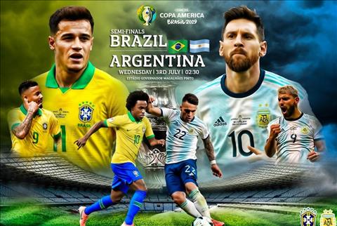Trực tiếp Brazil vs Argentina bán kết Copa America 2019 hôm nay hình ảnh