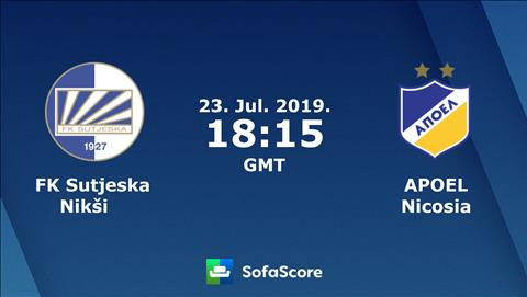 Nhận định Sutjeska vs APOEL 1h15 ngày 24/7 (Champions League 2019/20)
