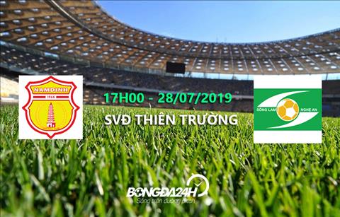 Xem trực tiếp Nam Định vs SLNA vòng 18 V-League 2019 ở kênh sóng nào ?