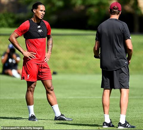 HLV Klopp và trung vệ Van Dijk của Liverpool lục đục trận thua Napoli hình ảnh