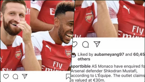 Aubameyang ủng hộ Arsenal bán Mustafi cho Monaco hình ảnh