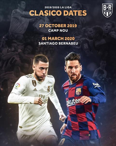 Lịch thi đấu Siêu kinh điển mùa giải 201920 Hazard chiến Messi hình ảnh