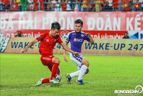 Tran dau ket thuc voi chien thang cho Ha Noi FC de vuot qua CLB TP Ho Chi Minh vuon len ngoi dau BXH V-League 2019.