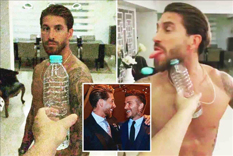 Sergio Ramos thực hiện thử thách Bottle Cap Challenge hình ảnh