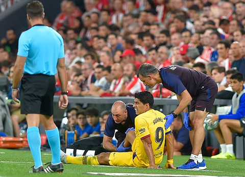 Barca nói về chấn thương của Luis Suarez hình ảnh