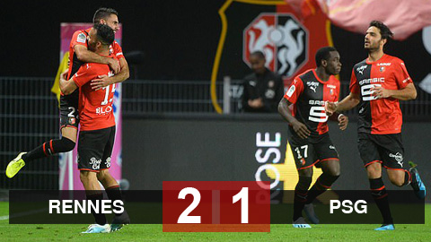 Rennes 2-1 PSG: Mbappe mờ nhạt, nhà vua thua sốc