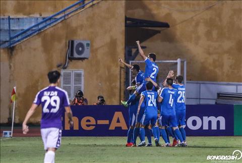 Tuy nhien khi tran dau bat dau chua lau, Ha Noi FC bi doi gao nuoc lanh khi Altyn Asyr co ban mo ti so.