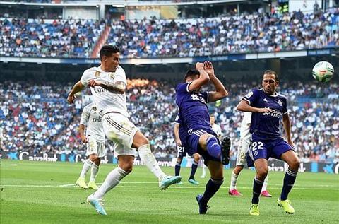 Real vs Valladolid James Rodriguez ra san