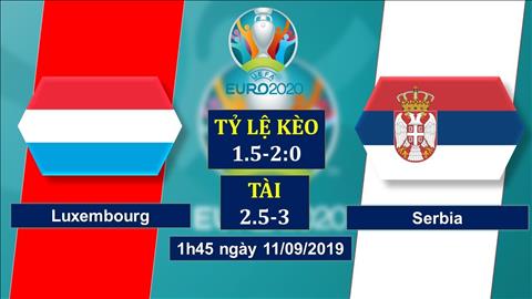 Nhận định Luxembourg vs Serbia 1h45 ngày 11/9 (Vòng loại Euro 2020)