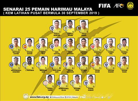 Danh sách triệu tập của ĐT Malaysia vs Việt Nam VL World Cup 2022 hình ảnh