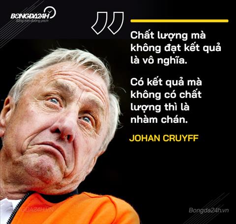 Vĩ nhân Johan Cruyff và những câu nói làm thay đổi bóng đá hình ảnh