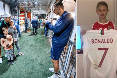 Kiên nhẫn chờ gặp Ronaldo, cuối cùng con trai Matic cũng giành được phần thưởng