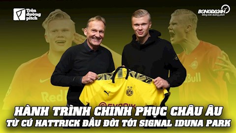 VIDEO: Erling Haaland - Từ cú hattrick đầu đời ở trời Âu tới Signal Iduna Park